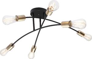 Lampada a soffitto, metallo, ottone anticato, 70 cm, SARINI