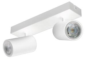 Century ENSB-2GU10 Enfasi Square White 2 Faretti GU10 Ruotabili 360° Inclinabili 90°