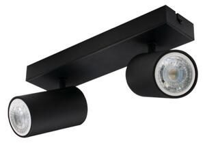 Century ENSN-2GU10 Enfasi Square Black 2 Faretti GU10 Ruotabili 360° Inclinabili 90°