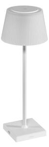 Century MRGBI-043830 Margò White Lampada Tavolo Diffusore Plissettato Led 4W 200lm 3000K Dimmer Ricaricabile