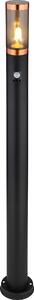 Globo Lighting luce da esterno in acciaio inox nero, 1x E27