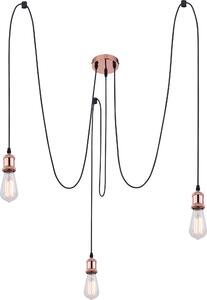 Globo Lighting lampada a sospensione in metallo color rame, 3x E27