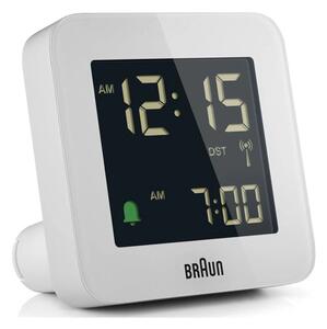 Braun BC09W-DCF White Orologio Digitale LCD RadioControllato Sveglia Crescendo Snooze Luce