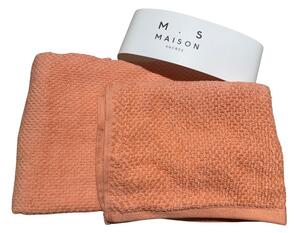 Maison Sucrée Asciugamani Viso e Ospite Pepe var.29 Melone Spugna 100% Cotone