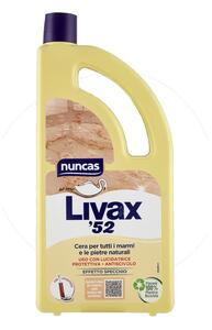 Nuncas Livax Cera 52 1L Cera Protettiva Lucidante Pavimenti in Marmo e Pietre Naturali