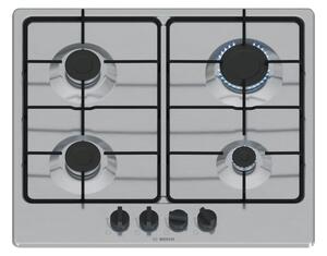 Bosch PGP6B5K85 Inox Piano Cottura Gas 60cm Comandi Frontali Sicurezza Fuochi Serie4