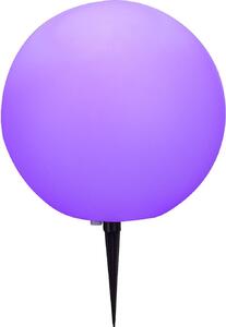 Globo Lighting luce da esterno in plastica bianca, IP44, con picchetto a terra, ø: 300mm, H: 450mm, lunghezza del cavo di alimentazione 5000mm, escl. 1x E27 30W 230V