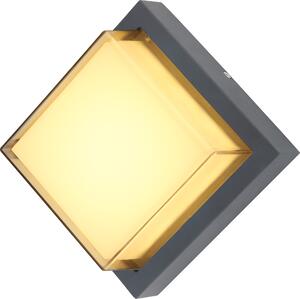 Globo Lighting luce da esterno in alluminio pressofuso antracite, LED