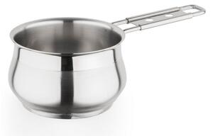Barazzoni Tummy Casseruola Manico Lungo 14cm 1,3L Acciao Inox 18/10 Fondo Triplen per Gas Elettrico Induzione