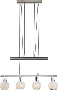 Globo Lighting lampada a sospensione in metallo nichel opaco, 4x E14 LED