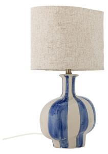Lampada da tavolo Alida, color crema/blu, altezza 46 cm - Bloomingville Bloomingville, Alida, Blu, Camera da letto, Ceramica, Scandinavo