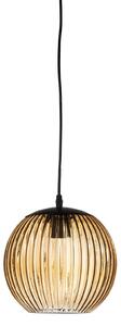 Lampada a sospensione Sybia, marrone, vetro, Ø 23 cm - Bloomingville Bloomingville, Sybia, dimmerabile, Marrone / Ruggine, Sala da pranzo, Vetro, Scandinavo