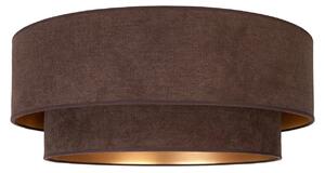 Plafoniera in stile boho, marrone/oro, Ø 60 cm, tessuto, E27 - Duolla Duolla, Boho, Marrone / Ruggine, Corridoio, Tessuto / Tessile, Giovanile