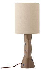 Lampada da tavolo Sergio, marrone/crema, altezza 55 cm - Bloomingville Bloomingville, Sergio, Marrone / Ruggine, Camera da letto, Ceramica, Scandinavo