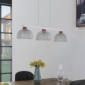 Lindby Louk lampada a sospensione, 3 luci, bianco