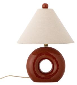 Lampada da tavolo Panja, rosso/crema, altezza 42 cm - Bloomingville Bloomingville, Panja, Rosso, Camera da letto, Ceramica, Scandinavo