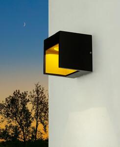 Luce LED da esterno IP44 piccola W: 9 cm angolare in oro nero lampada da parete ingresso casa