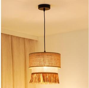 Brilagi - Lampadario a sospensione con filo WINNETOU BOHO 1xE27/15W/230V diametro 25 cm marrone/color crema