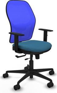 Sedia da ufficio Jorquera Piqueras y Crespo, modello 1D036N0, colore verde petrolio