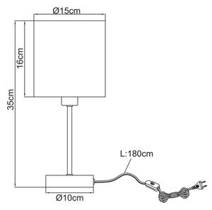 Globo 15431T - Lampada da tavolo BEMMO 1xE14/25W/230V