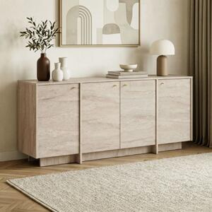 Madia moderna soggiorno design 4 ante 180xH82 cm marmo Velvet