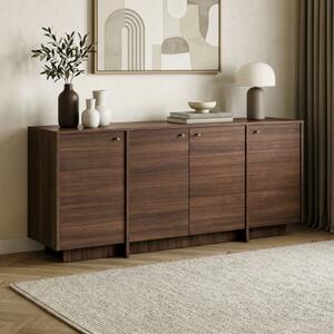 Madia moderna soggiorno design 4 ante 180xH82 cm wengè Velvet