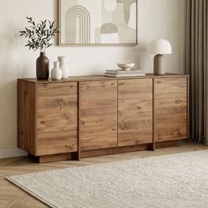 Madia moderna soggiorno design 4 ante 180xH82 cm rovere scuro Velvet