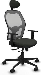 Sedia da ufficio con poggiatesta Jorquera Piqueras y Crespo 1D036N1 Nero