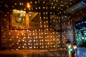 Proiettore LED con motivi a fiocco di neve e timer Murale di illuminazione della casa
