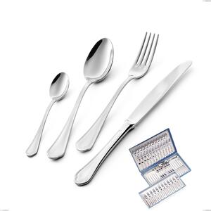 Servizio di posate 75 pezzi in astuccio regalo Domus, inox 18.10 (AISI304), spessore 3.0 mm