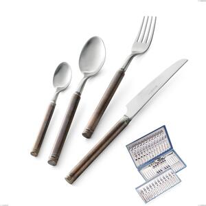 Servizio di posate 75 pezzi in astuccio regalo Fuoco, Acciaio inox 18.10 (AISI304)