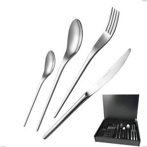 Servizio di posate 24 pezzi in astuccio di legno Joli, Acciaio inox 18.10 (AISI304), spessore 4.00 mm finitura Lucida