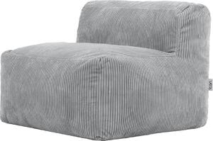Icon Poltrona Zen, divano modulare, grigio, Pelliccia sintetica Poltrona morbida, poltrona per adulti con imbottitura, divano da pavimento
