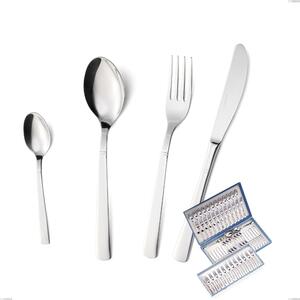 Astuccio 75 pezzi lux, Acciaio inox Aisi 304 Posate Lucide, spessore 2.5 mm