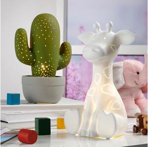 ONLI - Lampada da tavolo PORCELLANA 1xE14/6W/230V 27 cm cactus
