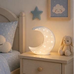 ONLI - Lampada da tavolo PORCELLANA 1xE14/6W/230V, 21 cm a forma di luna