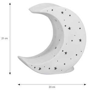 ONLI - Lampada da tavolo PORCELLANA 1xE14/6W/230V, 21 cm a forma di luna