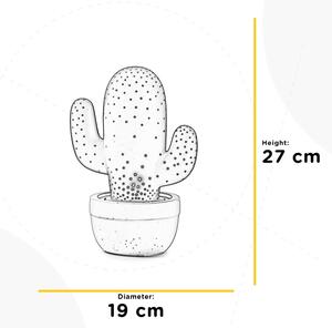 ONLI - Lampada da tavolo PORCELLANA 1xE14/6W/230V 27 cm cactus