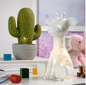 ONLI - Lampada da tavolo PORCELLANA 1xE14/6W/230V 30 cm giraffa