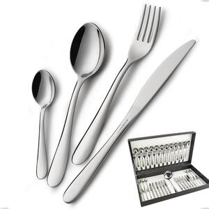 Servizio di posate 75 pezzi in astuccio regalo coltello economico Segno, Acciaio inox 18/10 (AISI304), spessore 1.8 mm