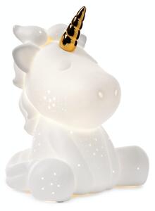ONLI - Lampada da tavolo PORCELLANA 1xE14/6W/230V 23,5 cm unicorno