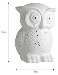 ONLI - Lampada da tavolo PORCELLANA 1xE14/6W/230V 25 cm gufo