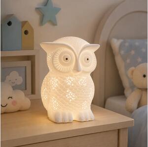 ONLI - Lampada da tavolo PORCELLANA 1xE14/6W/230V 25 cm gufo