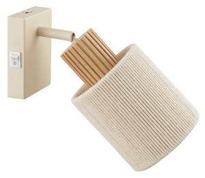 Brilliant - Faretto da parete ARLO 1xE27/20W/230V crema