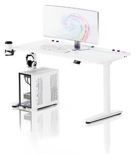Scrivania gaming elettrica bianca Diablo X-Forge 1400