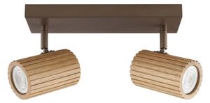 Brilliant - Faretto LAKEWOOD 2x GU10/10W/230V marrone