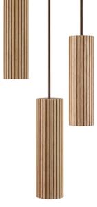 Brilliant - Lampadario su cavo LAKEWOOD 3xGU10/10W/230V diam. 28 cm marrone