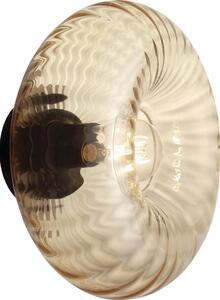 Brilliant - Lampada da parete NEVIL 1xE27/20W/230V nero/beige fumé