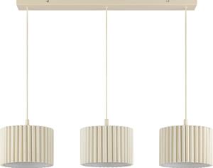 Brilliant - Lampadario a sospensione con cavo VELIN 3xE27/20W/230V colore crema
