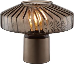 Brilliant - Lampada da tavolo LYN 1xE27/20W/230V marrone/marrone fumé